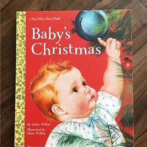 👜$10 Sale Baby’s Christmas board book Eloise Wilkin Little Golden